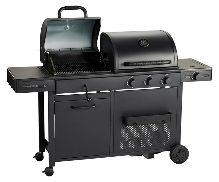 Gasolgrill 3 brännare + 1 sidobrännare 12,95 kW Grillexpert